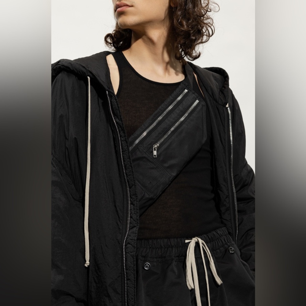 RICK OWENS DRKSHDW belt bag DA02B4427 black/ black NWT Unisex